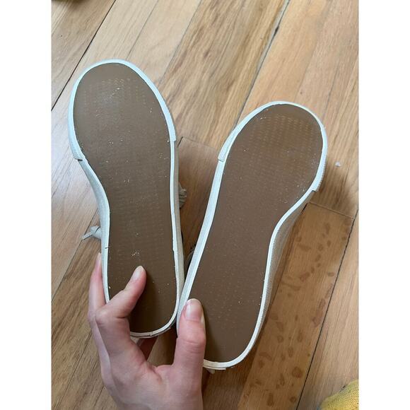 NEW Sperry X Rebecca Minkoff Women's 7.5 Washed Canvas High Top Sneaker Tan - Picture 8 of 12